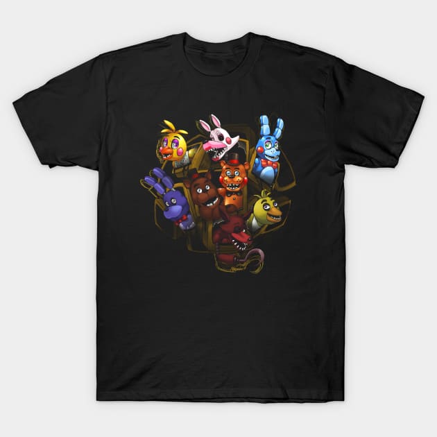 Five Nights at Freddy's 2 T-Shirt by rezahardan